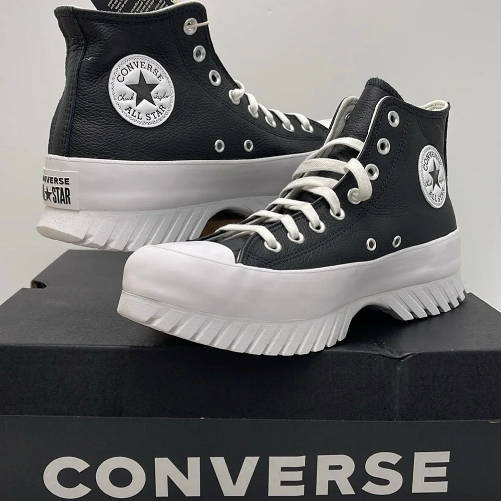 Converse WMNS CTAS LUGGED 2.0 HI BLACK/EGRET/WHITE A03704C Paltforms Sn…